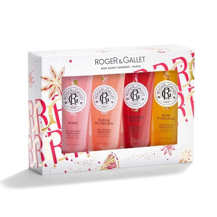 Roger & Gallet Cofanetto Natale Collezione Benefiche Gel Doccia 4x50ml