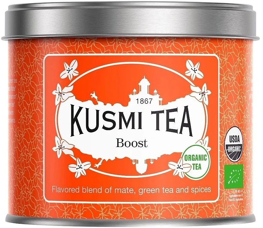 Tè verde biologico in latta