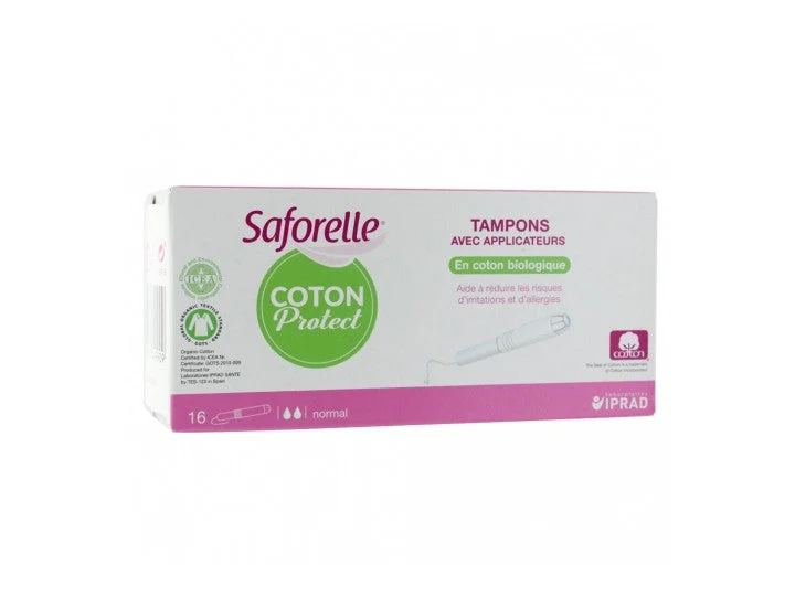 Saforelle Cotone Protect Tamponi con Applicatori Normale x16
