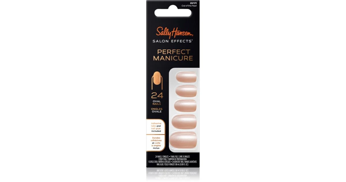Sally Hansen Salon Effects Unghie finte OV171 Out Of This Pearl 24 pezzi