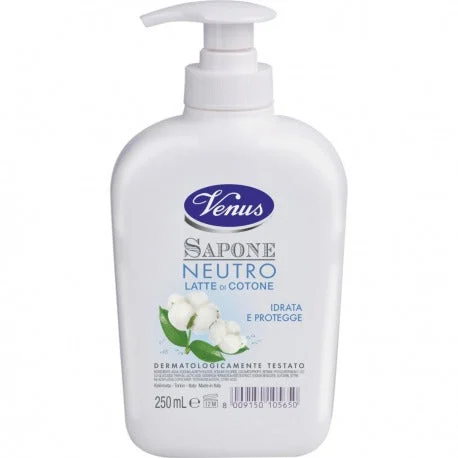 Venus Sapone Liquido Neutro Al Latte Di Cotone 250 Ml
