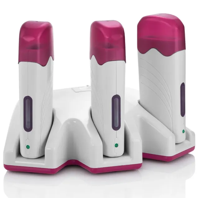 Scaldacera Rullo Professionale 3 Manipoli per Depilazione Cera 75 Watt