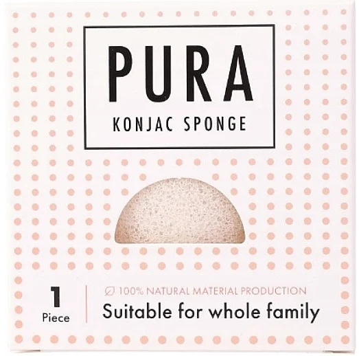 Spugna Konjac, bianca