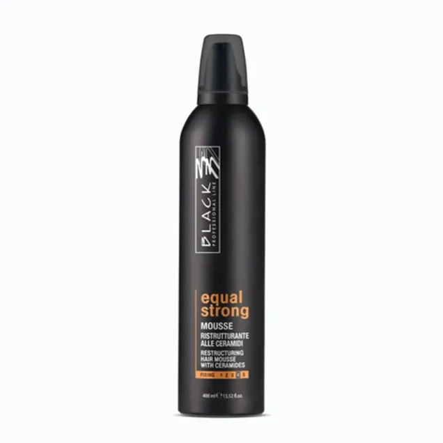 Schiuma Capelli Tenuta Forte Ristrutturante 400 ml Black Professional