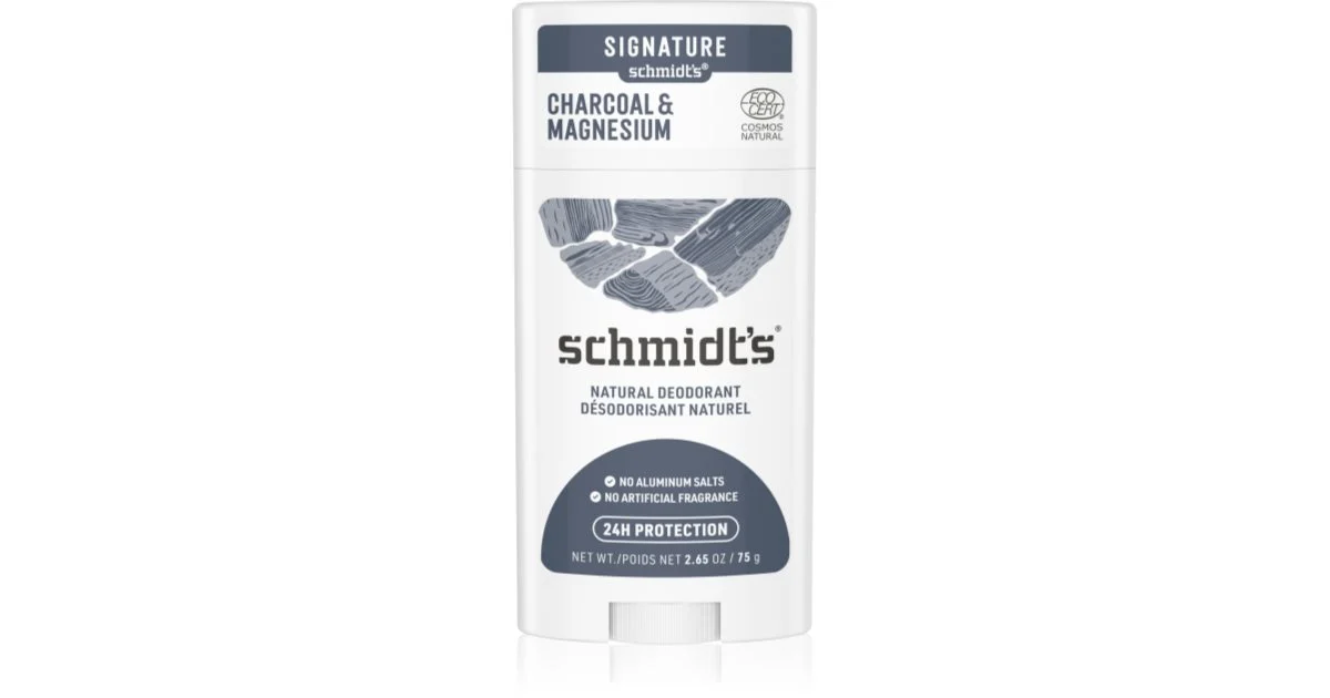 Schmidt's Deodorante Stick Carbone + Magnesio 75g
