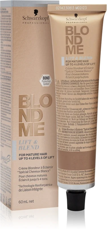 Schwarzkopf Professional BlondMe Lift&Blend Crema schiarente per capelli 60 ml | Sabbia