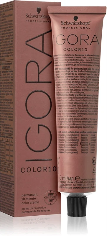 10 minuti colore permanente dei capelli Igora Color 10 (Permanent 10 Minute Color Cream) 60 ml - Tonalità: 6-0
