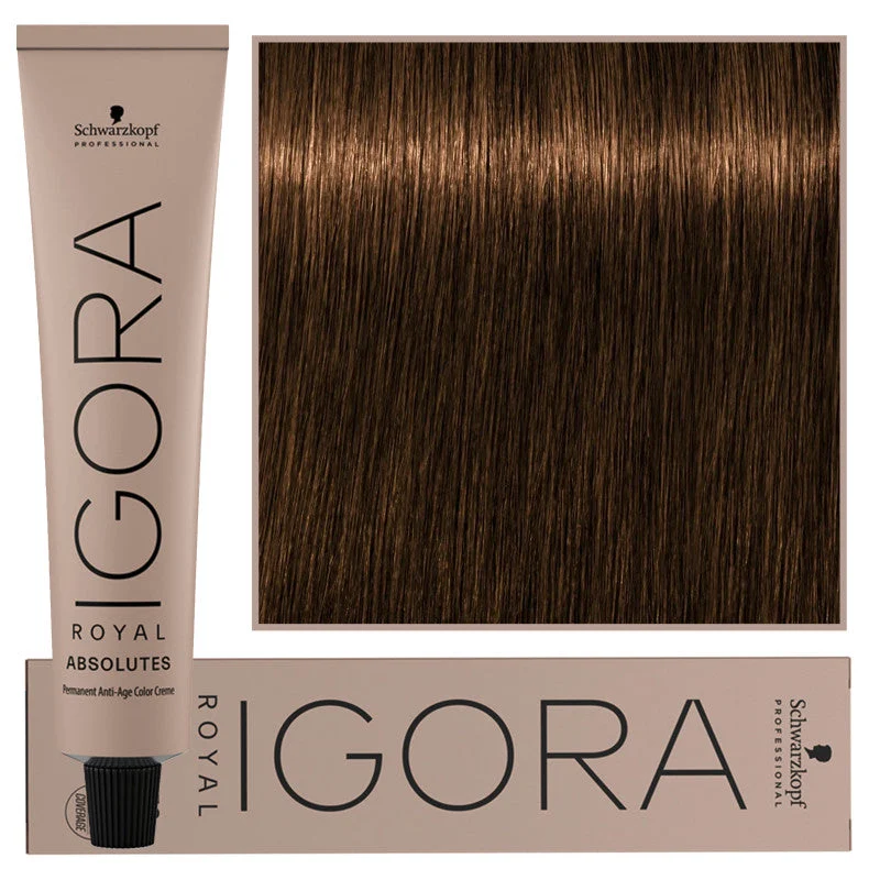 Tinta permanente per capelli al collagene Schwarzkopf Professional Igora Royal Absolutes 60 ml 6-50
