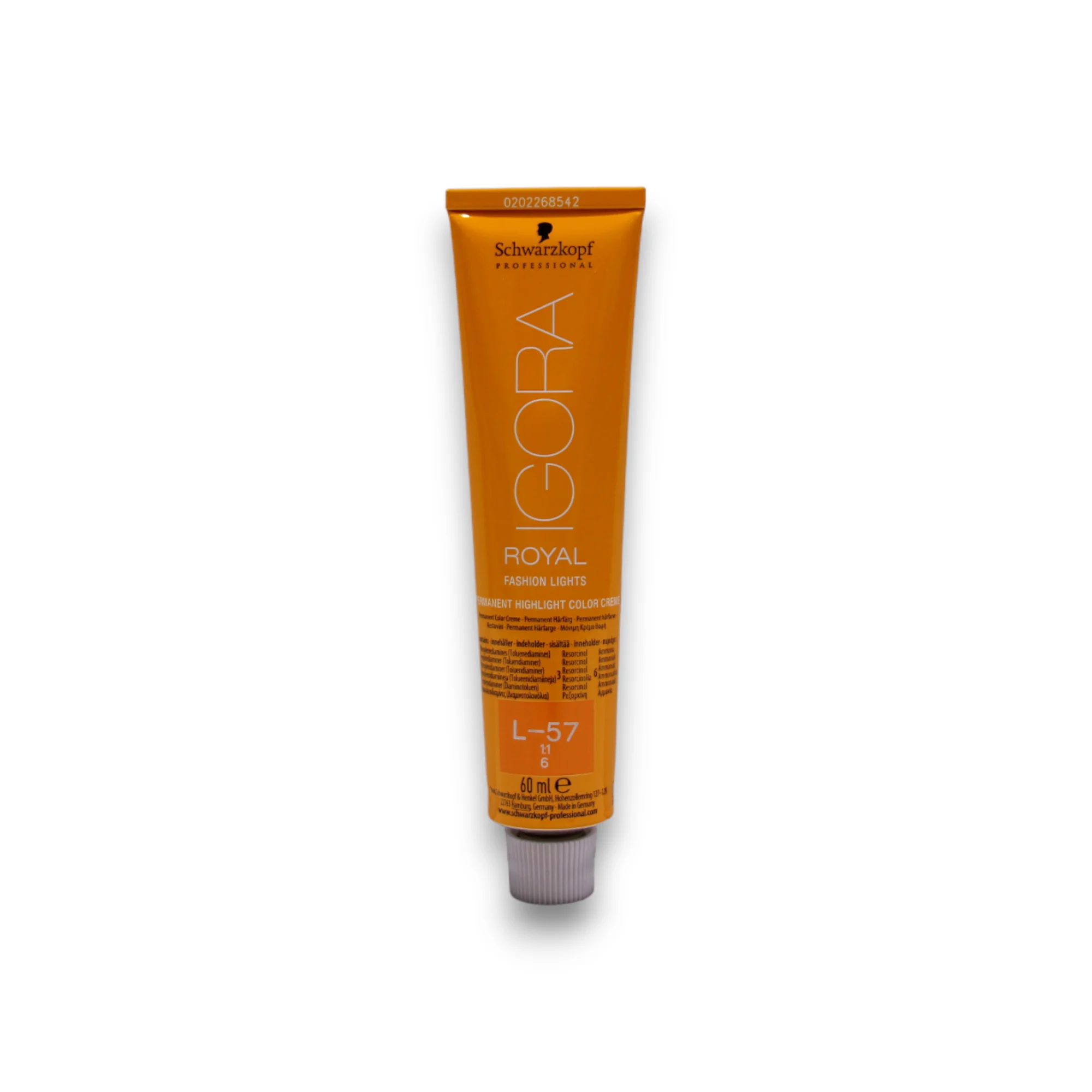 Schwarzkopf Professional Igora Royal Tintura permanente per capelli L-57 Rame dorato 60 ml