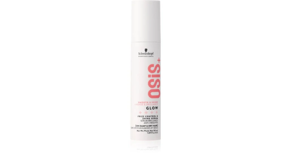 Siero capelli brillante anticrespo OSiS Glow (Frizz Control & Shine Serum) 50 ml