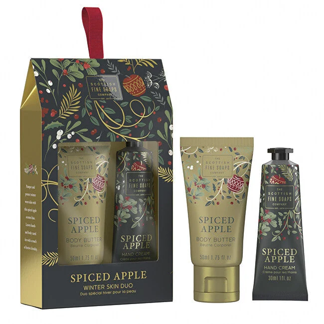Scottish fine soaps Set regalo per la cura del corpo con mela e spezie per la pelle invernale