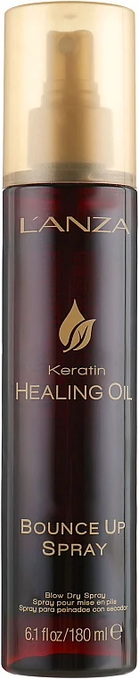 Spray capelli rimbalzante con olio curativo alla cheratina