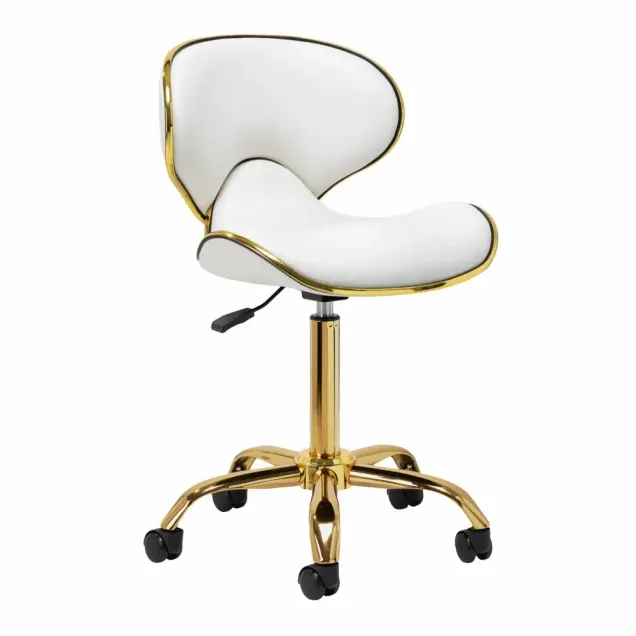 Sedia Centro Estetico Oro e Bianca Professionale