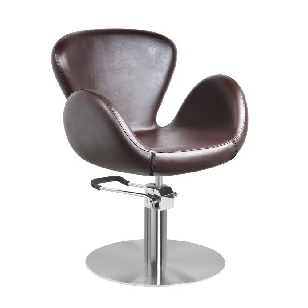 SEDIA POLTRONA MARRONE DA TAGLIO CAPELLI UOMO DONNA