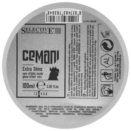 Selective Cemani Extra Shine Wax - cera per acconciature, 100 ml