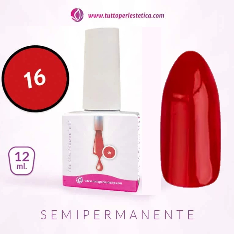 Semipermanente colore N 16 da 12 ML – Hema e TPO Free