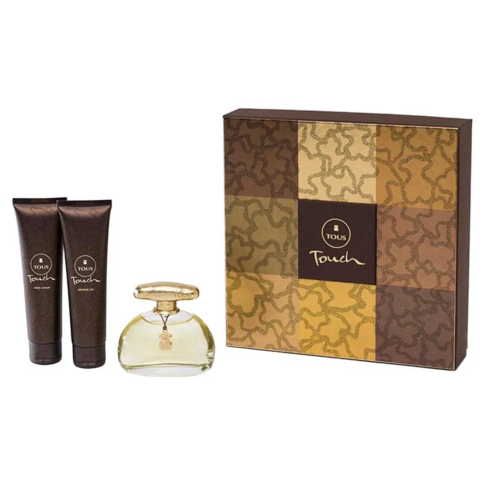 Touch Set Tous: Eau De Toilette da donna 100 ml + Touch Lozione Corpo Nutriente 100 ml + Gel Doccia Idratante Touch 100 ml