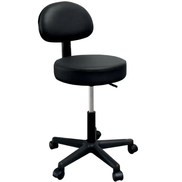 Sgabello Parrucchiere Professionale Regolabile con Schienale