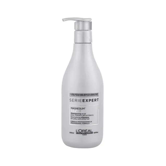 Shampoo Antigiallo L'Oreal Serie Expert Magnesium Silver Capelli Biondi e Bianchi 500 ml