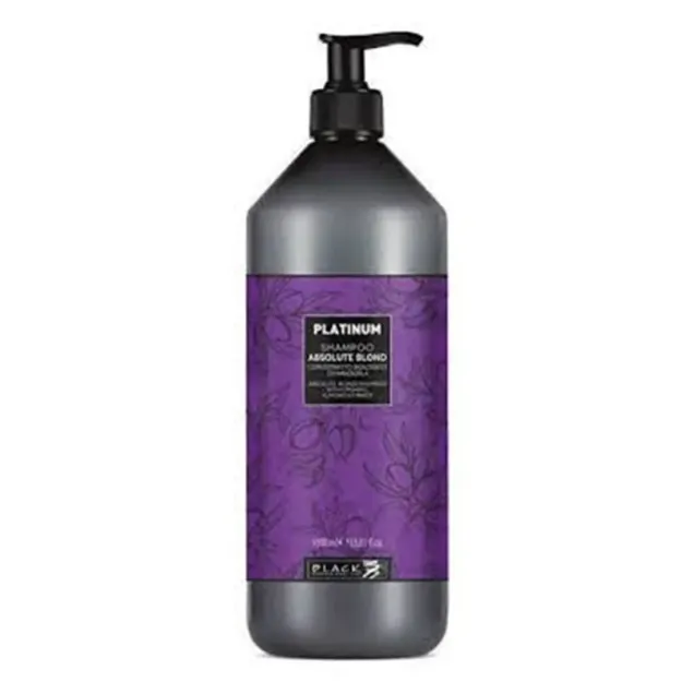 Shampoo Antigiallo per Capelli Biondi o Bianchi 1000 ml Platinum Black Professional