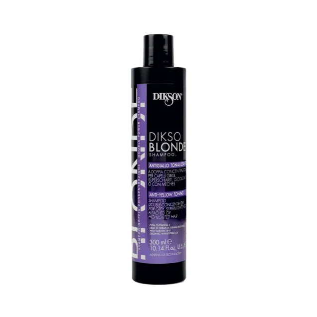 Shampoo Antigiallo Tonalizzante con Pigmenti Colorati 300 ml Dikso Blonde