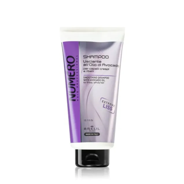 Shampoo Lisciante per Capelli Crespi 300 ml. Numero Hair