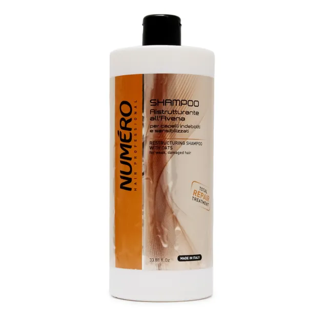 Shampoo Ristrutturante per Capelli Sensibili 1000 ml. Numero Hair