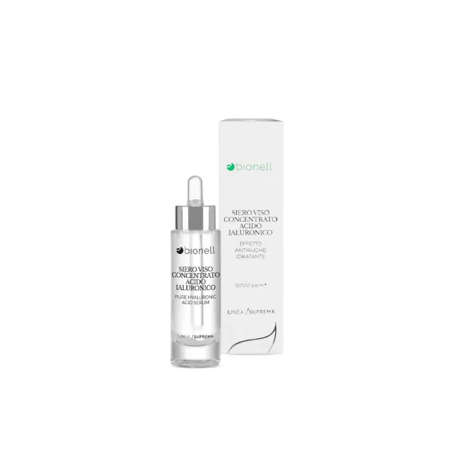 Siero Viso Acido Ialuronico Antirughe Idratante Professionale Bionell Senza Parabeni 30 ml