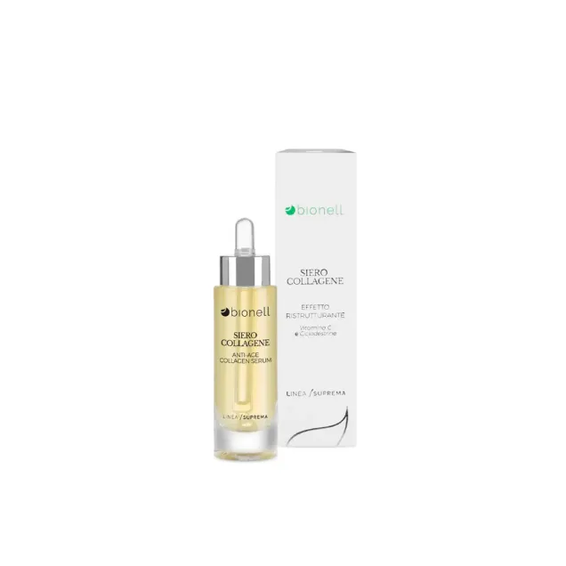 Siero Viso Acido Ialuronico e Collagene Effetto Ristrutturante Professionale Bionell Senza Parabeni 30 ml