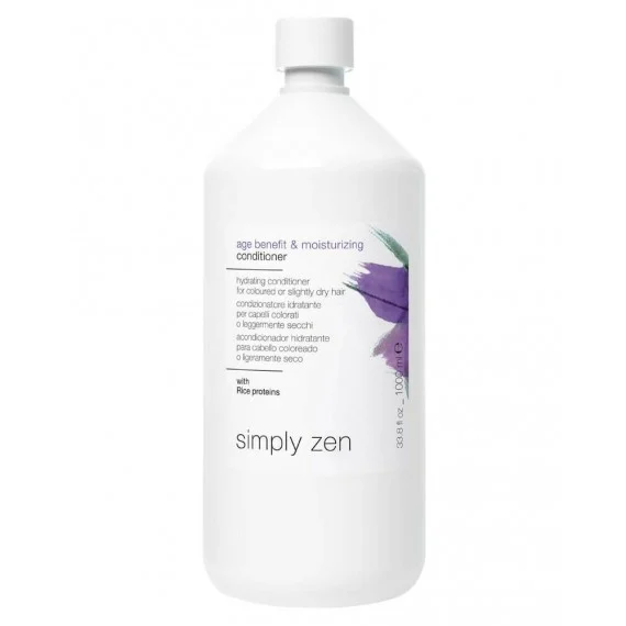 Simply Zen Age Benefit & Moisturizing Conditioner 1000ml - balsamo idratante protettivo capelli colorati