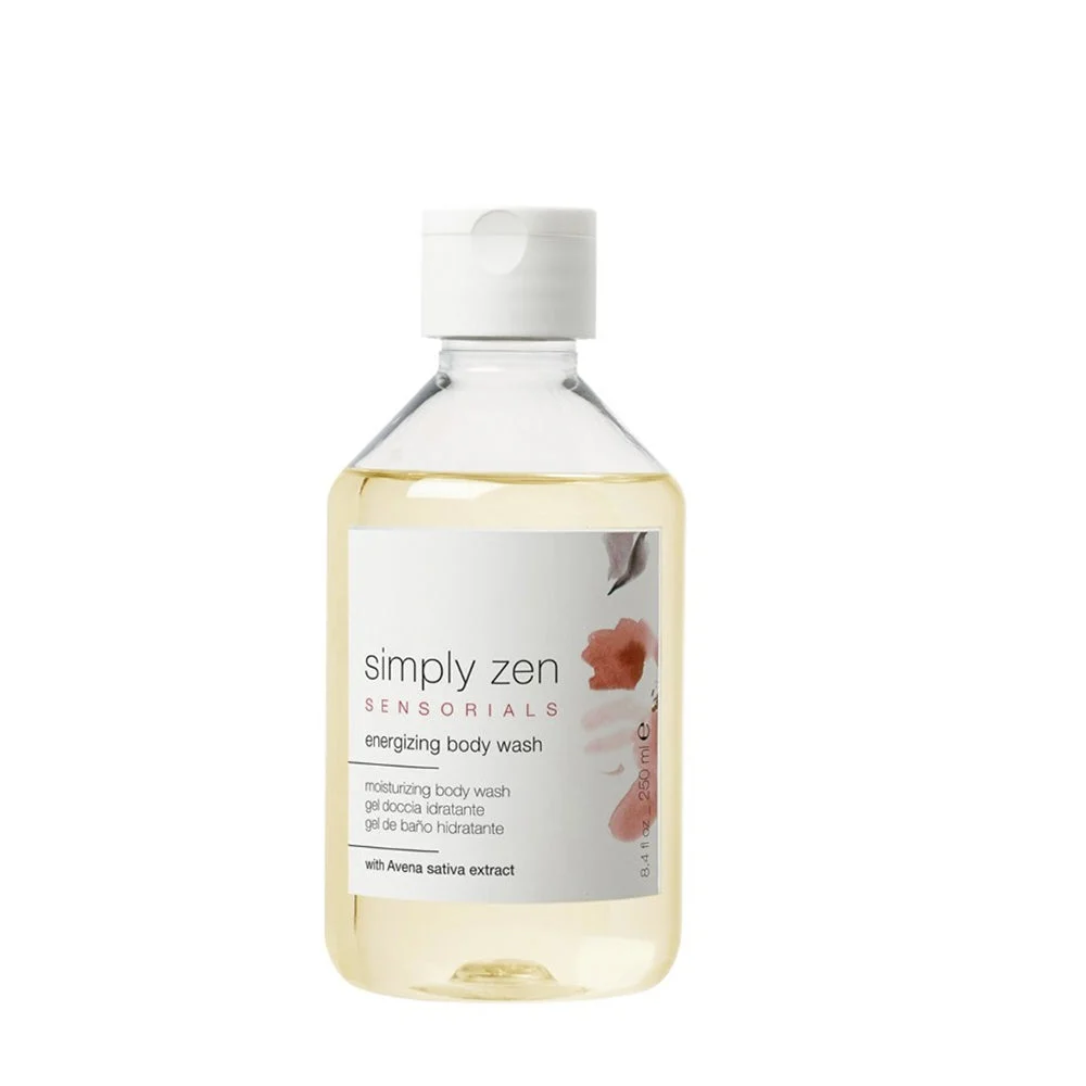 Simply Zen, energizzante, tonificante, gel doccia, per tutti i tipi di pelle, 250 ml