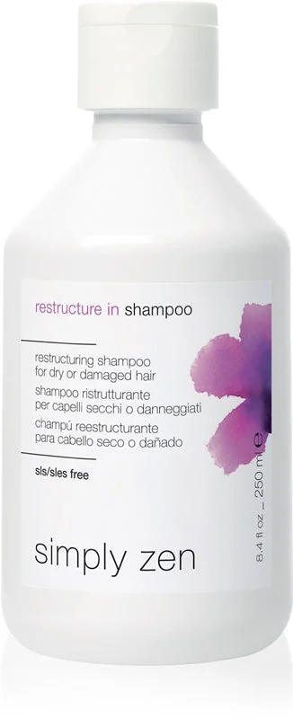 Simply Zen Restructure In Shampoo - shampoo ricostruttore per capelli danneggiati, 250 ml