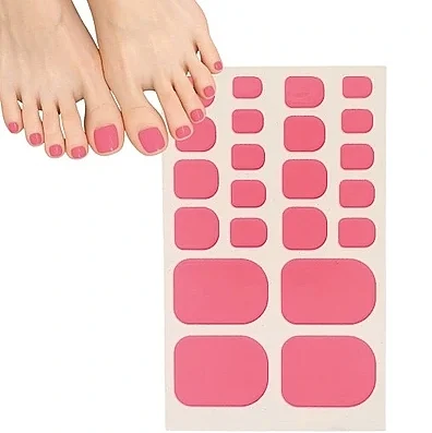Adesivi gel autoadesivi per unghie dei piedi, rosa