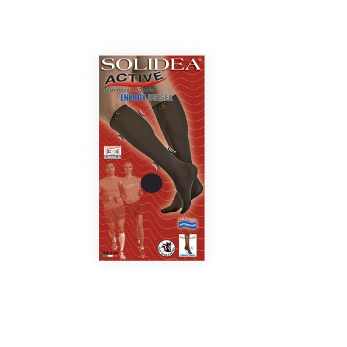 Solidea Active Energy Unisex Gambaletti Compressione Taglia 4XL Rosso