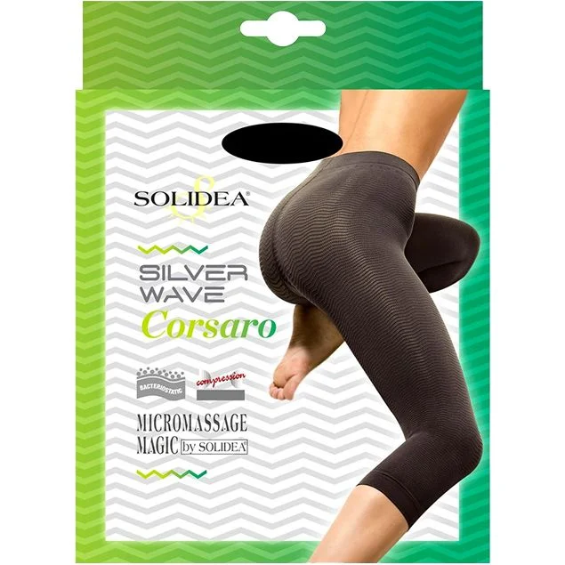 Solidea Silver Wave Corsaro Leggings Filato Batteriostatico Champagne L