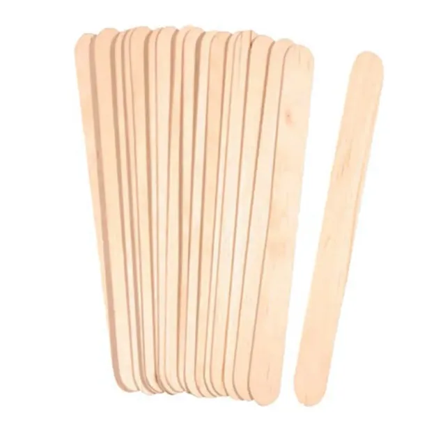 Spatola Ceretta Monouso Sottili in Legno 100 pz