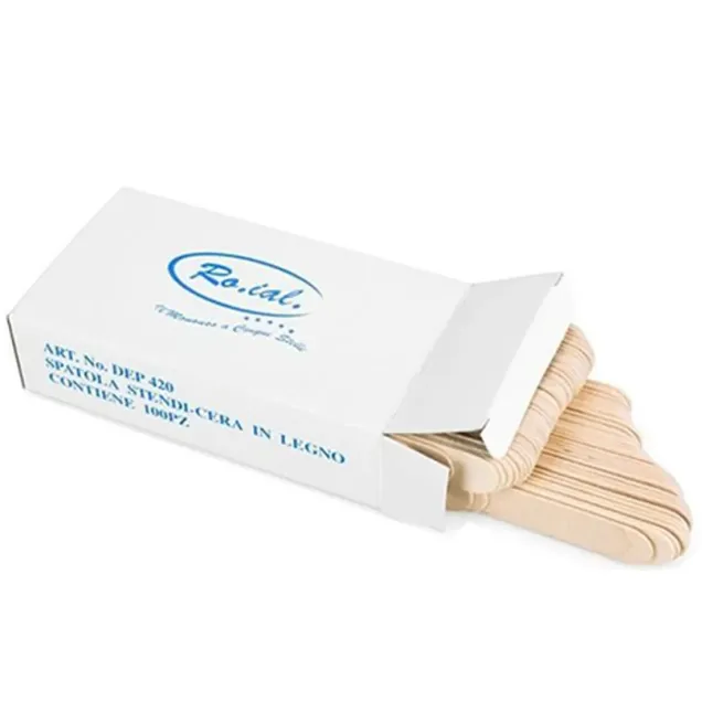 Spatola per Ceretta Monouso in Legno ro.ial 100 pz