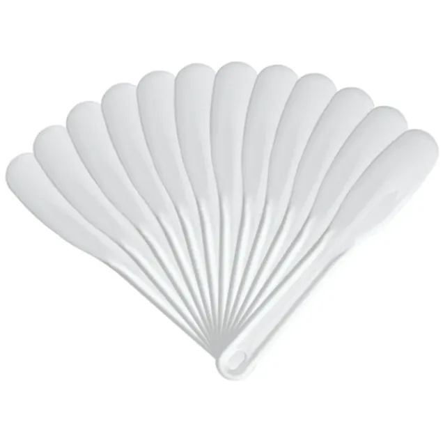 Spatole Fanghi in plastica 19 cm in confezione monouso 12 pz
