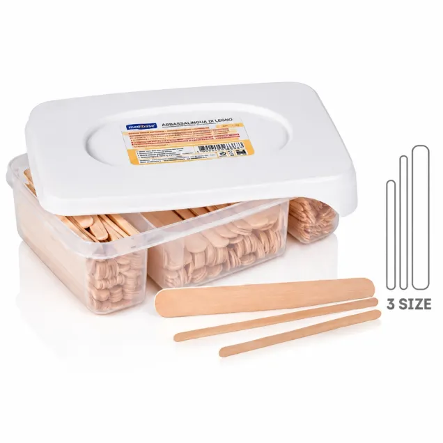 Spatole in Legno per Cera Depilatoria Monouso in 3 misure - Kit da 300 pz.