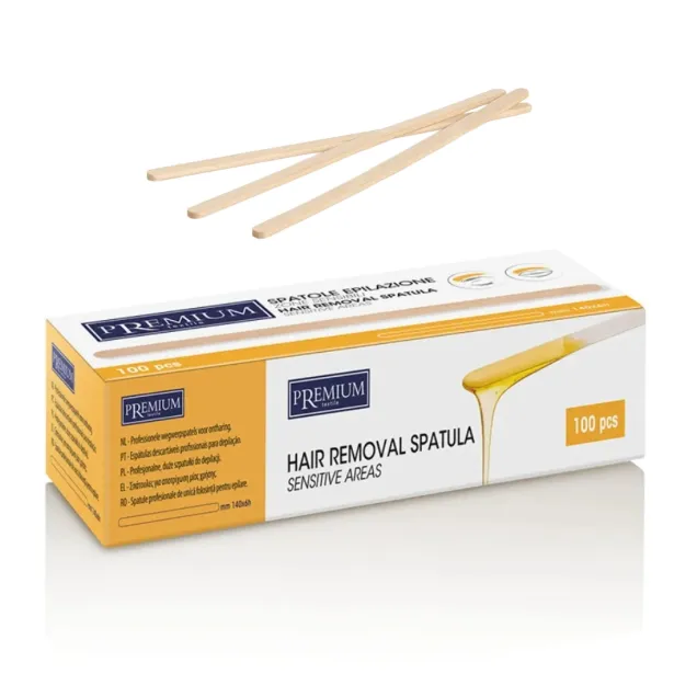 Spatole Strette Monouso per Depilazione Cera Viso Confezione da 100 pz.