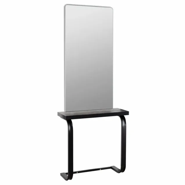 Specchio Parrucchiere con Pianetto in Legno Lapis
