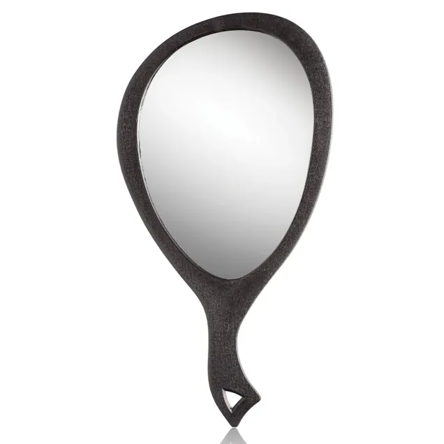 Specchio a Mano Retrovisore con Manico Sagomato 25,5 cm