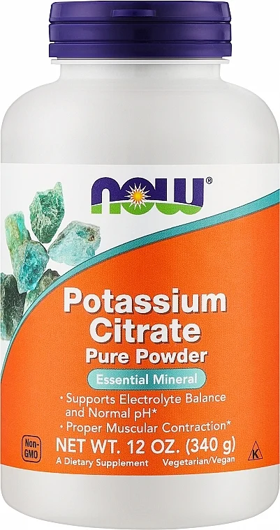 Polvere pura di citrato di potassio