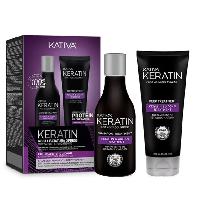 Stiratura Brasiliana Trattamento Post Lisciante alla Cheratina Kativa