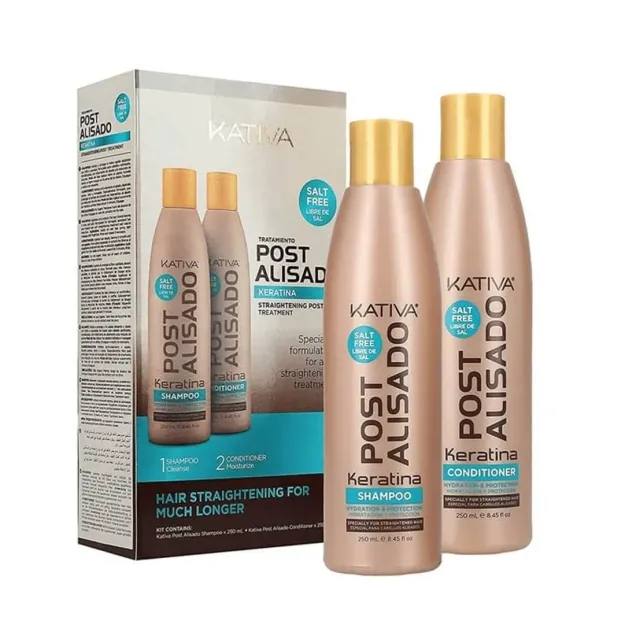 Stiratura Capelli Kit Mantenimento Kativa Shampoo e Conditioner