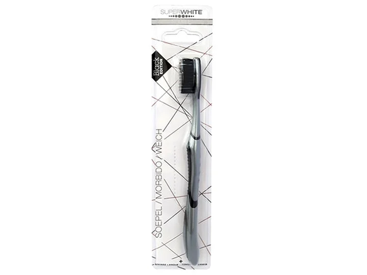 SuperWhite Brosse à Dents Souple Black Edition