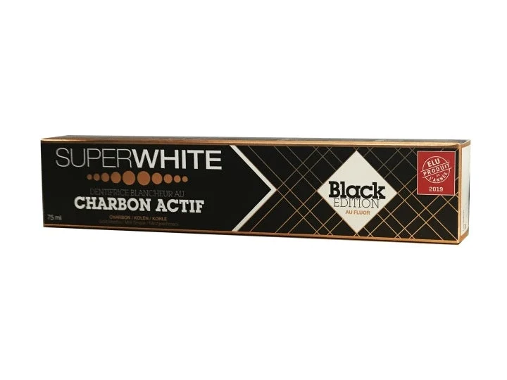 SuperWhite Dentifricio Bianchezza al Carbone Attivo Black Edition 75ml
