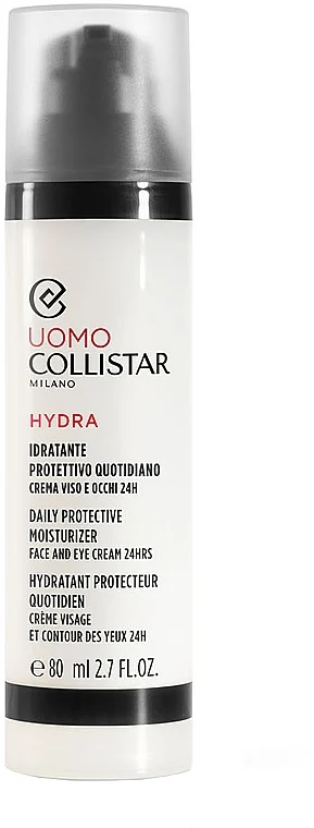 Crema idratante protettiva per viso e contorno occhi, per uomo