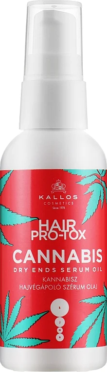 Siero per capelli e punte secche con olio di canapa