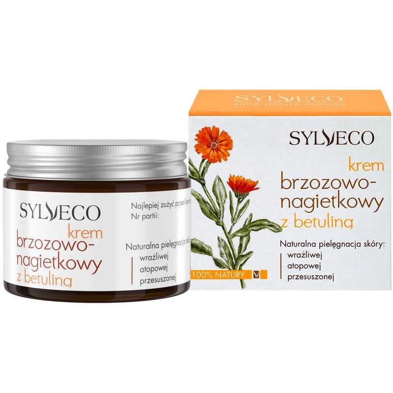 Sylveco Crema Betulla-Calendula con Betulina - crema per pelli sensibili, 50 ml